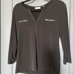 New York & Company Black dress shirt